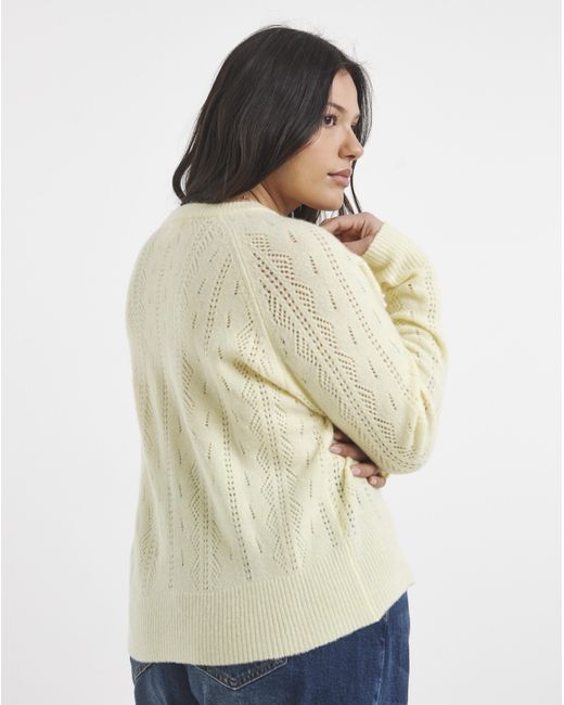 Simply Be Natural Soft Touch Pointelle Cardigan