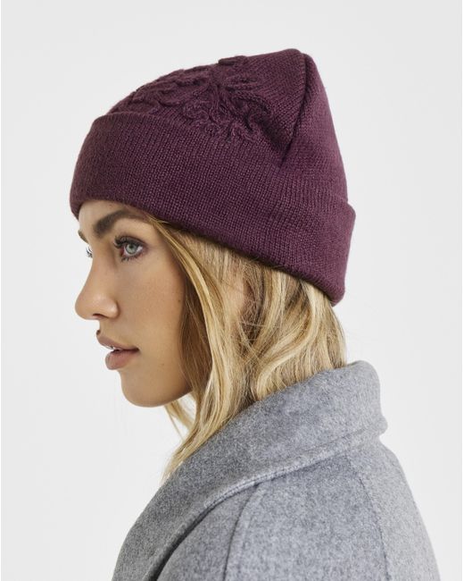 JD Williams Multicolor Floral Embroidered Beanie
