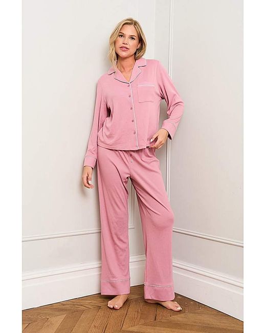 JAM The Label Pink Lilas Traditional Pyjama Set