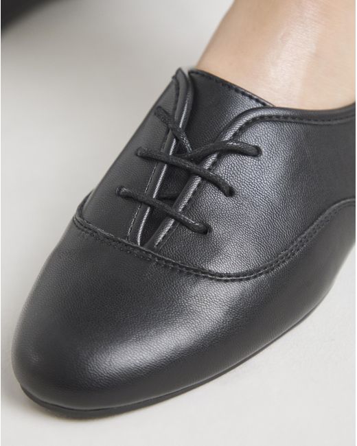 Simply Be Blue Lace Up Ballerina Shoe Extra Wide