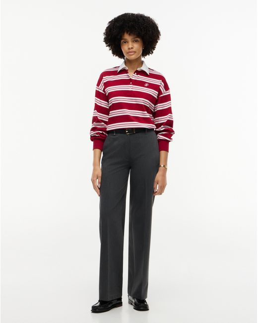 Tommy Hilfiger Red Rugby Polo Sweatshirt