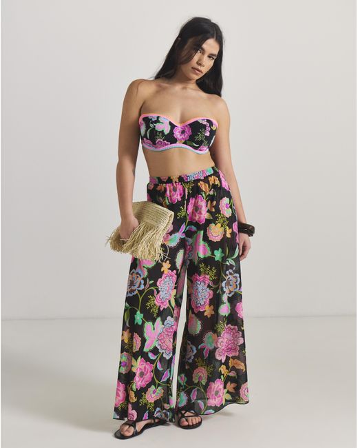 Figleaves White Mesh Beach Trousers