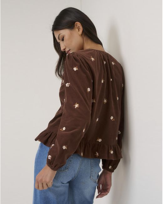 Nobody's Child Brown Nc Blanchett Cord Top