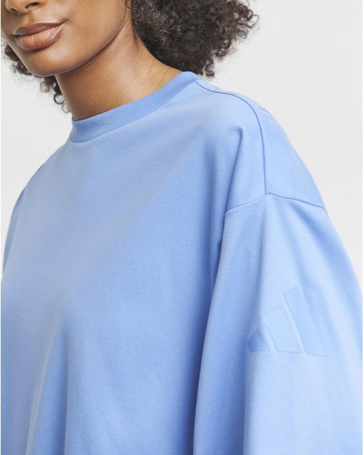 Adidas Blue All Szn Oversized T-Shirt