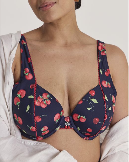 MAGISCULPT Blue Cherry Underwired Bikini Top
