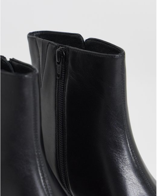 JD Williams Gray Leather Ankle Boots E Fit