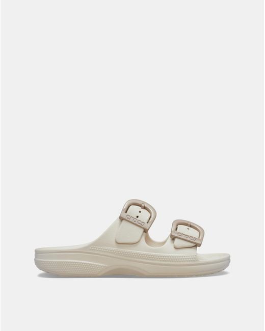 CROCSTM White Saturday Buckle Sandal