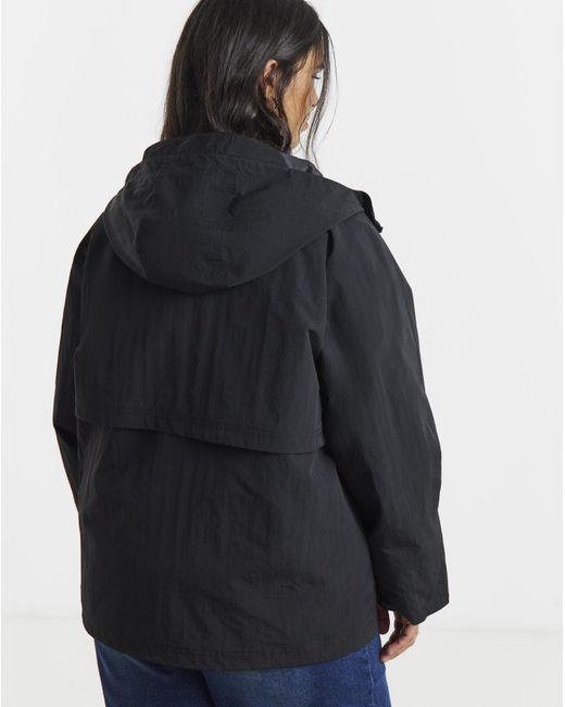 Simply Be Black Lightweight Tech Parka Jacket