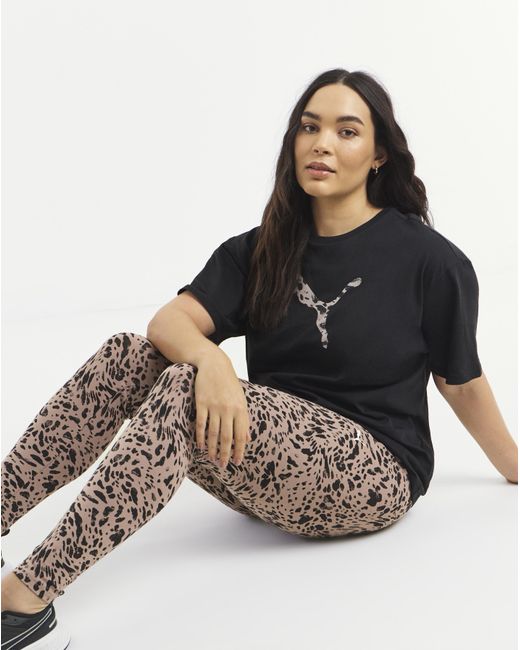 PUMA Black Mid-Rise Leggings