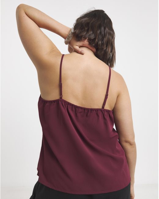 Simply Be Red V Neck Cami