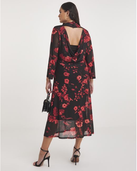 Joanna Hope Red Magisculpt Midi Dress