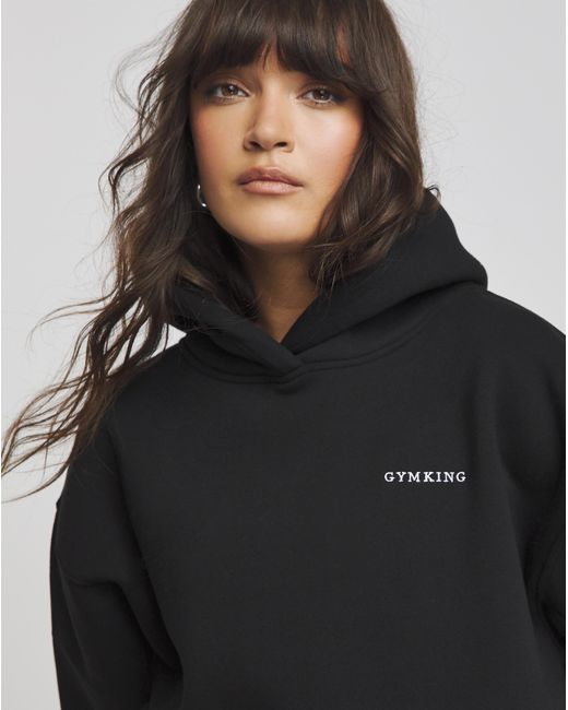 Gym King Black 365 Relaxed Fit Hoodie