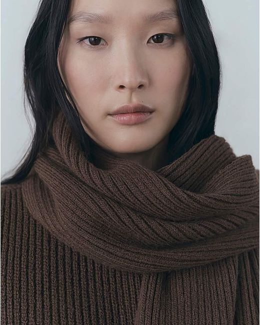 Mango Black Capri Cable Knit Cape