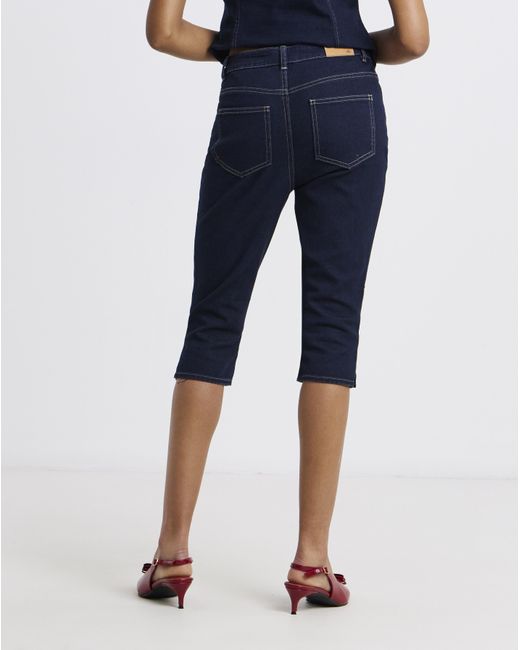 Simply Be Blue Capri Jeans Co Ord