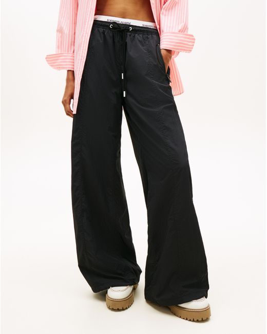 Tommy Hilfiger White Tj Waistband Track Pants