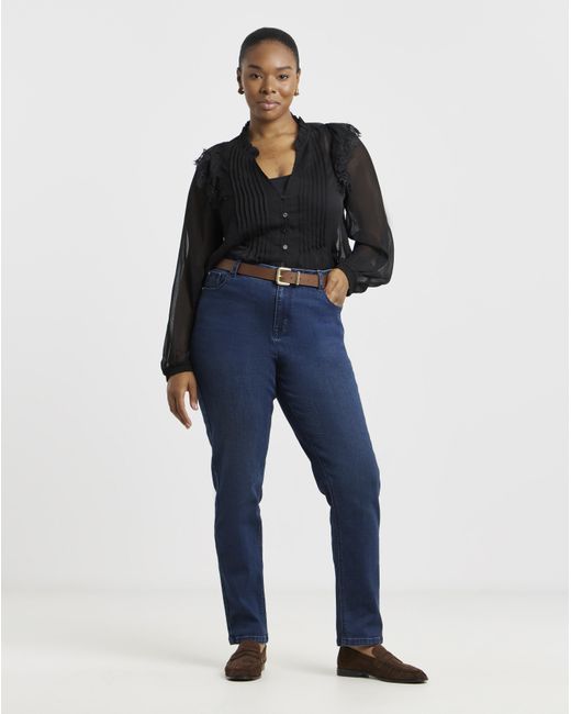 Simply Be Blue Super Stretch Denim Slim Jeans
