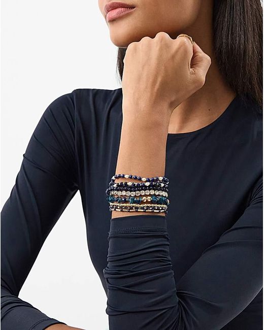 Accessorize White Bead Stretch Bracelets