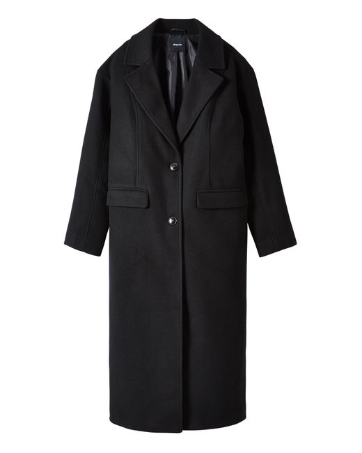 Simply Be Blue Midaxi Faux Wool Coat