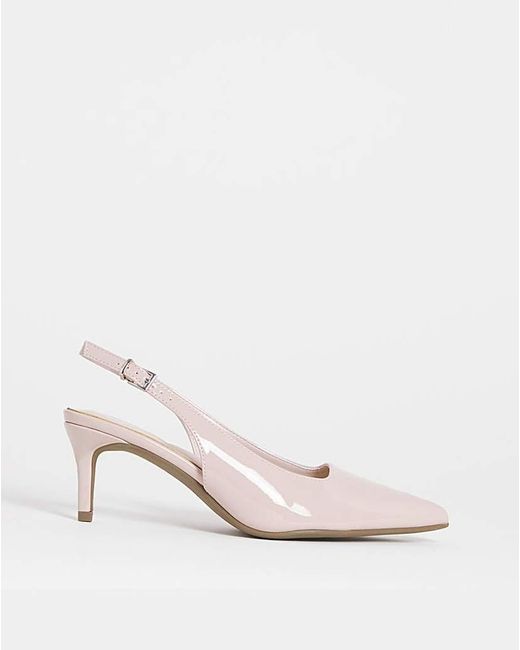 Simply Be Blue Pointy Toe Slingback Wide