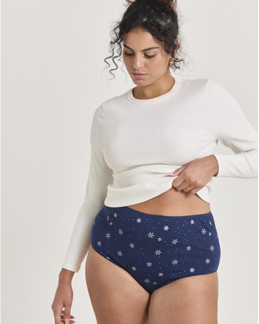 Pretty Secrets Blue 7 Pack Full Fit Knickers