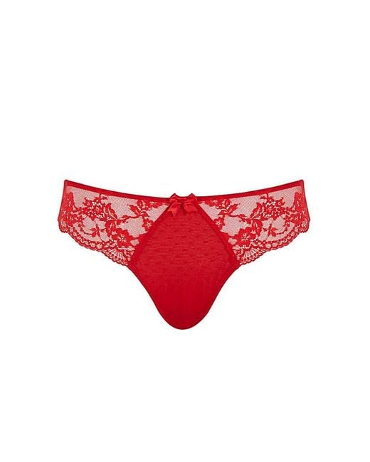 Panache Red Heidi Brazilian Knicker