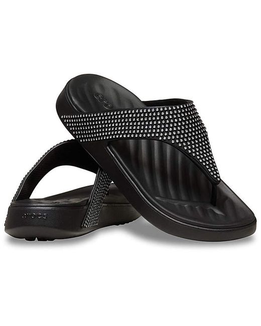 CROCSTM Black Getaway Triangle Flip Flop