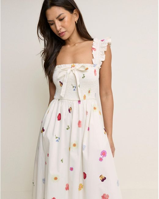 Nobody's Child Natural Christina Midi Dress