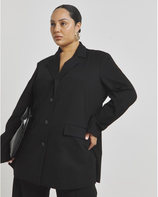Simply Be Black Premium Ponte Blazer