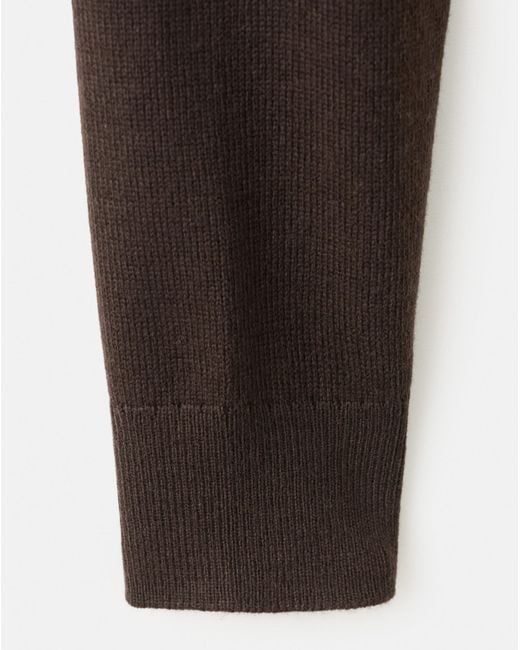 Mango Brown Wool Mix Cardigan