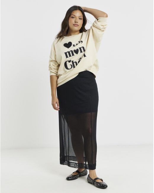 Simply Be Natural Oui Mon Cheri Graphic Sweat