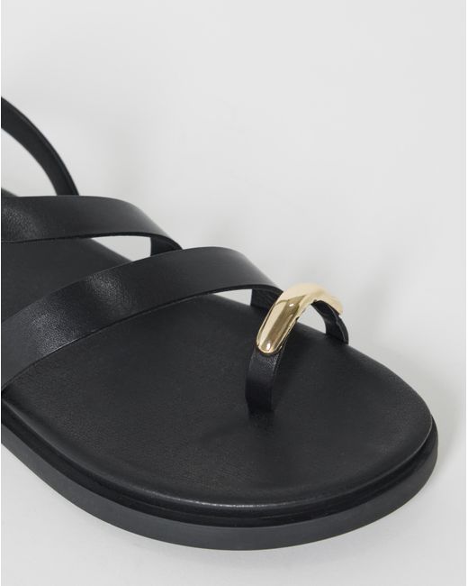 Simply Be Natural Toe Ring Footbed Sandals Wide Fit