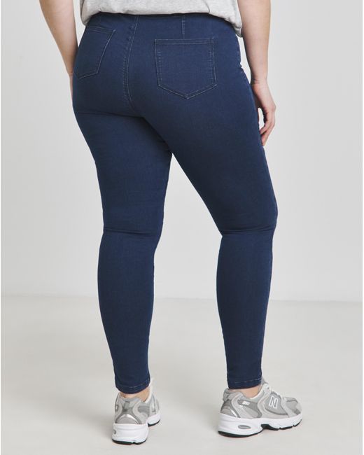Simply Be Blue Seamed Skinny Jeggings