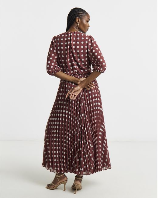 Joanna Hope Red Printed Maxi Dress