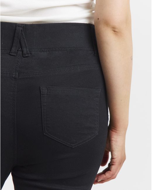 Simply Be White Flared Pull On Jeggings