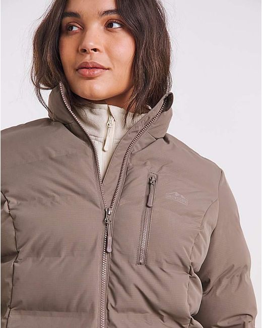 Snowdonia Brown Padded Showerproof Jacket
