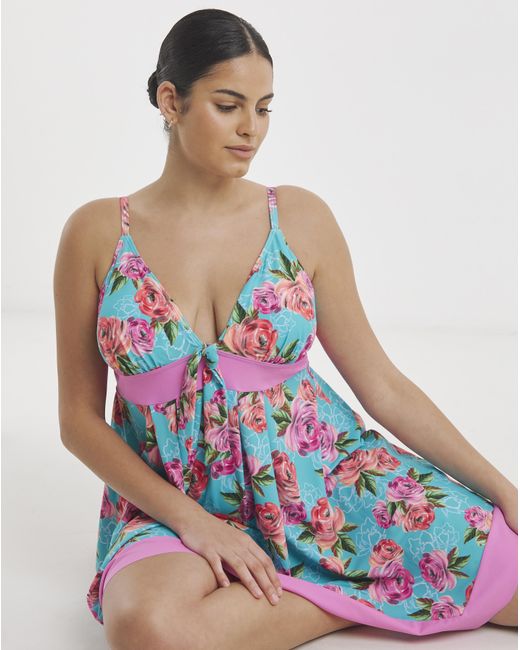 Joe Browns Blue Flower Girl Swimdress