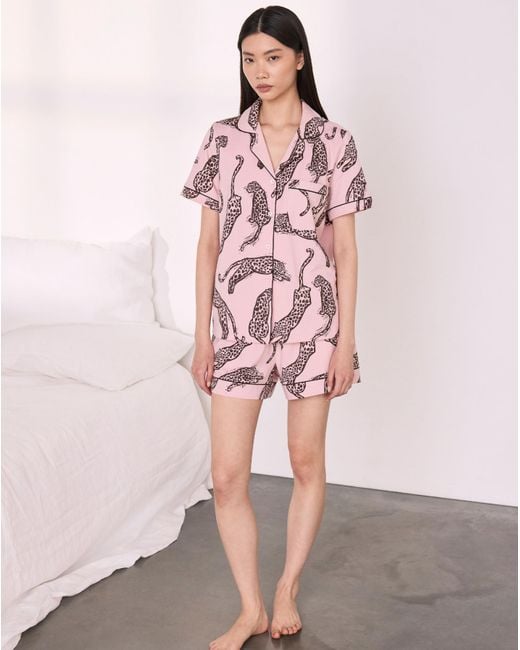 Chelsea Peers Pink Short Revere Set