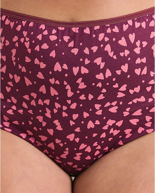 Pretty Secrets Red 7 Pack Full Fit Knickers
