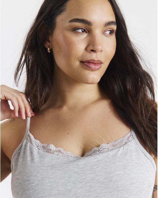 Pretty Secrets White 2 Pack Pj Sleep Vest Tops