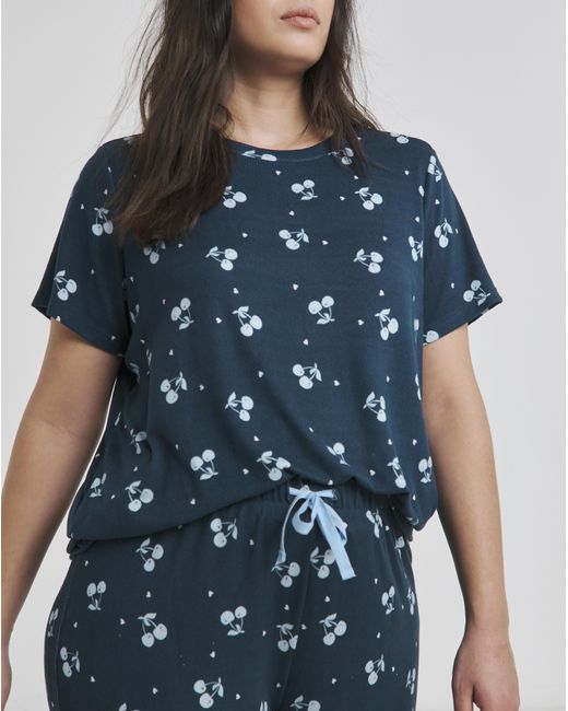 Pretty Secrets Blue Supersoft Pyjama Set