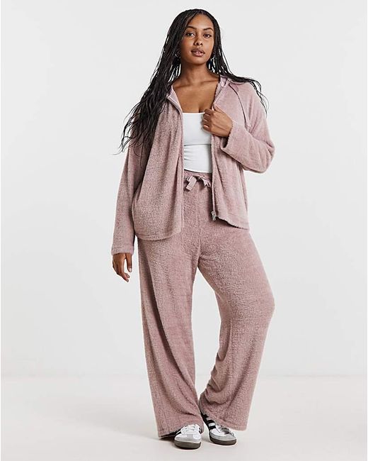 Simply Be Multicolor Fluffy Hooded Zip Through