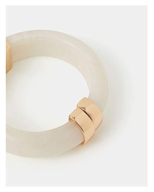 Accessorize White Chunky Resin Bangle