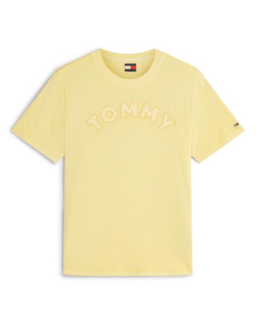 Tommy Hilfiger Yellow Relaxed Varsity Tee