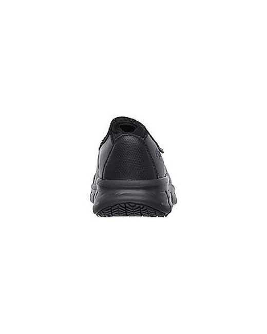 Skechers Workwear Black Skechers Sure Track Slip On Shoe