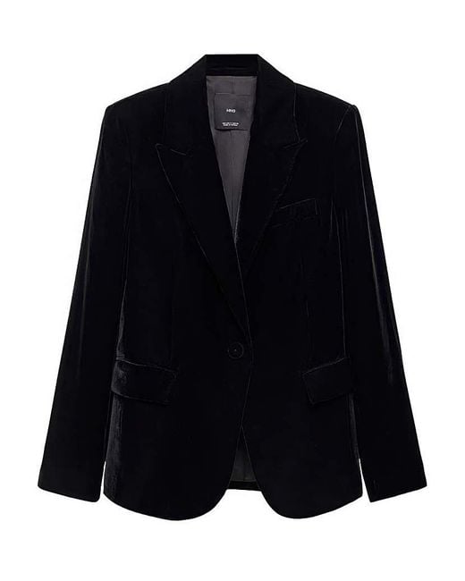 Mango Black Blazer Combi