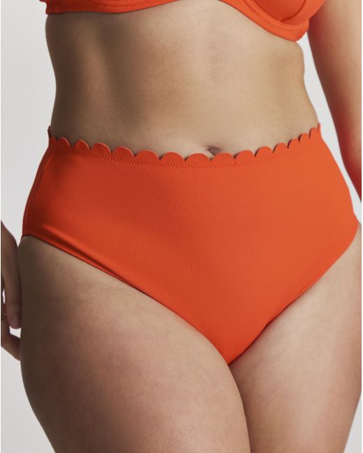 MAGISCULPT Red Scallop Bikini Bottoms
