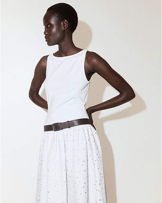 Mango White Dress Toad