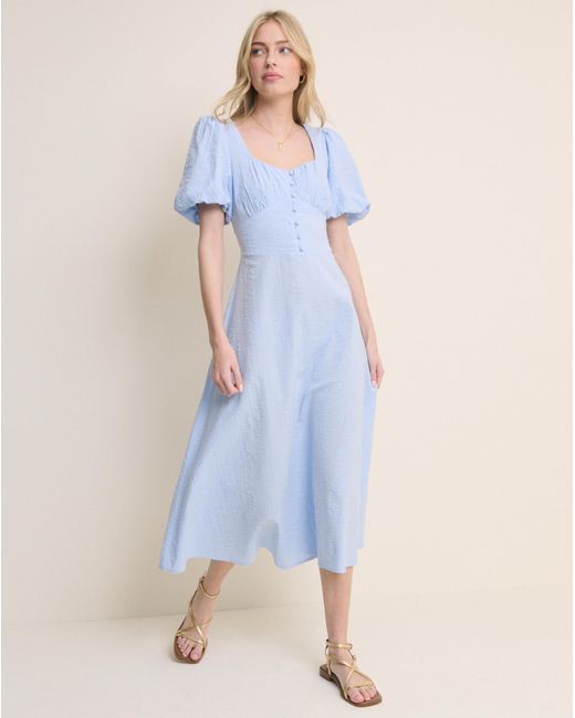 Nobody's Child Blue Melody Midi Dress