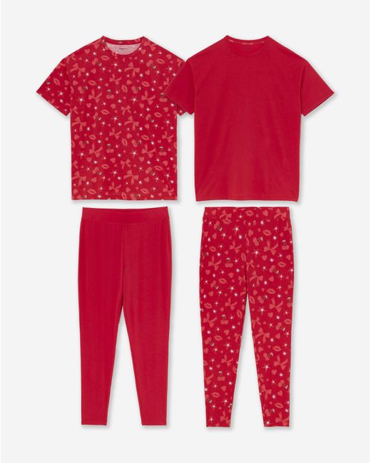 Simply Be Red Value 2 Pack Pj Set