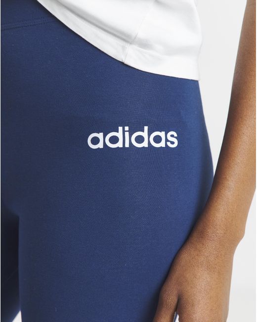 Adidas Blue Essentials Linear Leggings